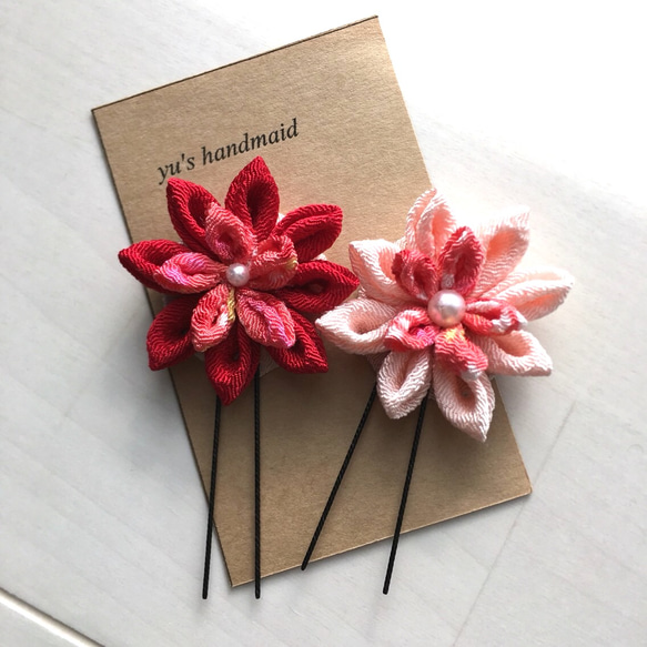 剣先つまみ細工ヘアアクセ かんざし カパ 通販 3421793｜Creema