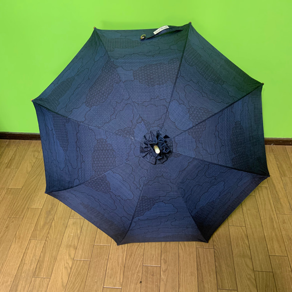 特別価格　大島紬の日傘　曙 1枚目の画像