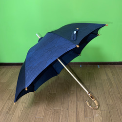 特別価格　大島紬の日傘　曙 6枚目の画像