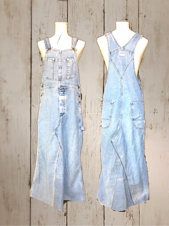 ユーズドオーバーオールのリメイクジャンパースカート(田村様オーダー