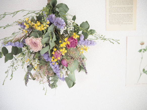 小さなお花畑のDry flower bouquet 4枚目の画像