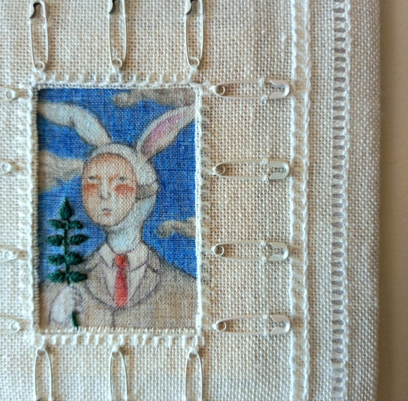 akkobysakkoの刺繍絵　Woo氏の日曜日 4枚目の画像