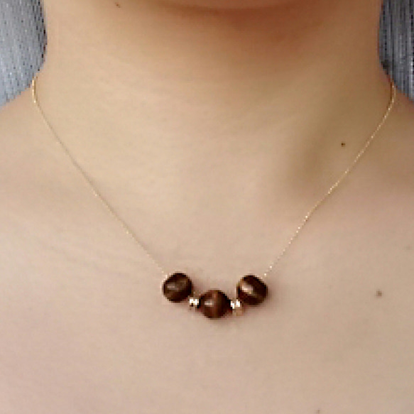 k16gp  春風wood necklace 3枚目の画像