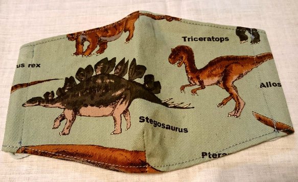 恐竜マスク キッズ用【送料無料】ステゴサウルス 2枚目の画像