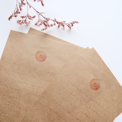 ドライフラワーのミニレターセット 3枚目の画像