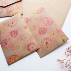 ドライフラワーのミニレターセット 5枚目の画像