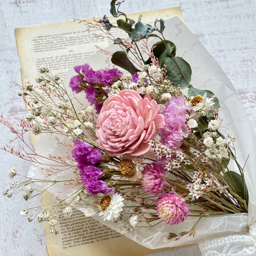 専用＊Christmas コットン フェイクスワッグ (ピンク) 専用＊コットン