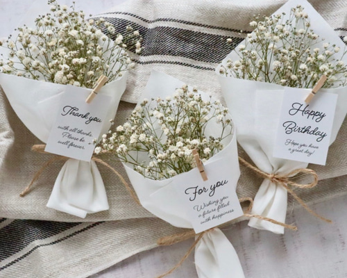 かすみ草ブーケ プチギフトに！】かすみ草の小さなドライフラワーブーケ ドライ