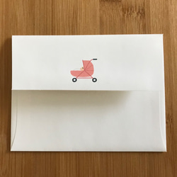 女の子　出産祝い　メッセージカード 3枚目の画像