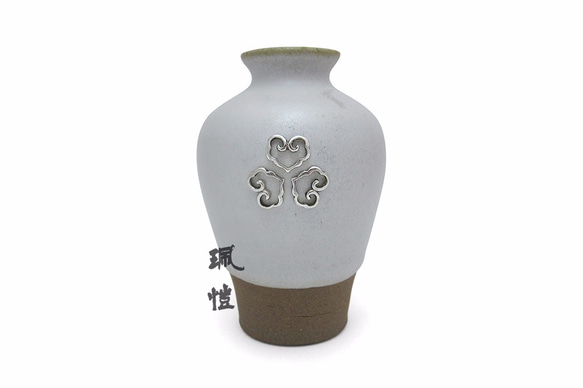 陶瓷 如意香瓶 Ceramic vase for incense ceremony 第1張的照片