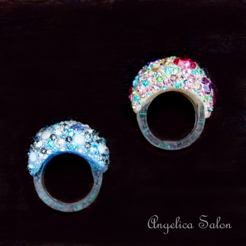 間も無く値上げ/パープルピンク フェミニン スワロフスキーグルーデコ