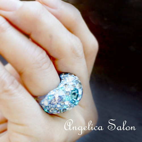 Angelica salon スワロフスキー リング アクセサリー