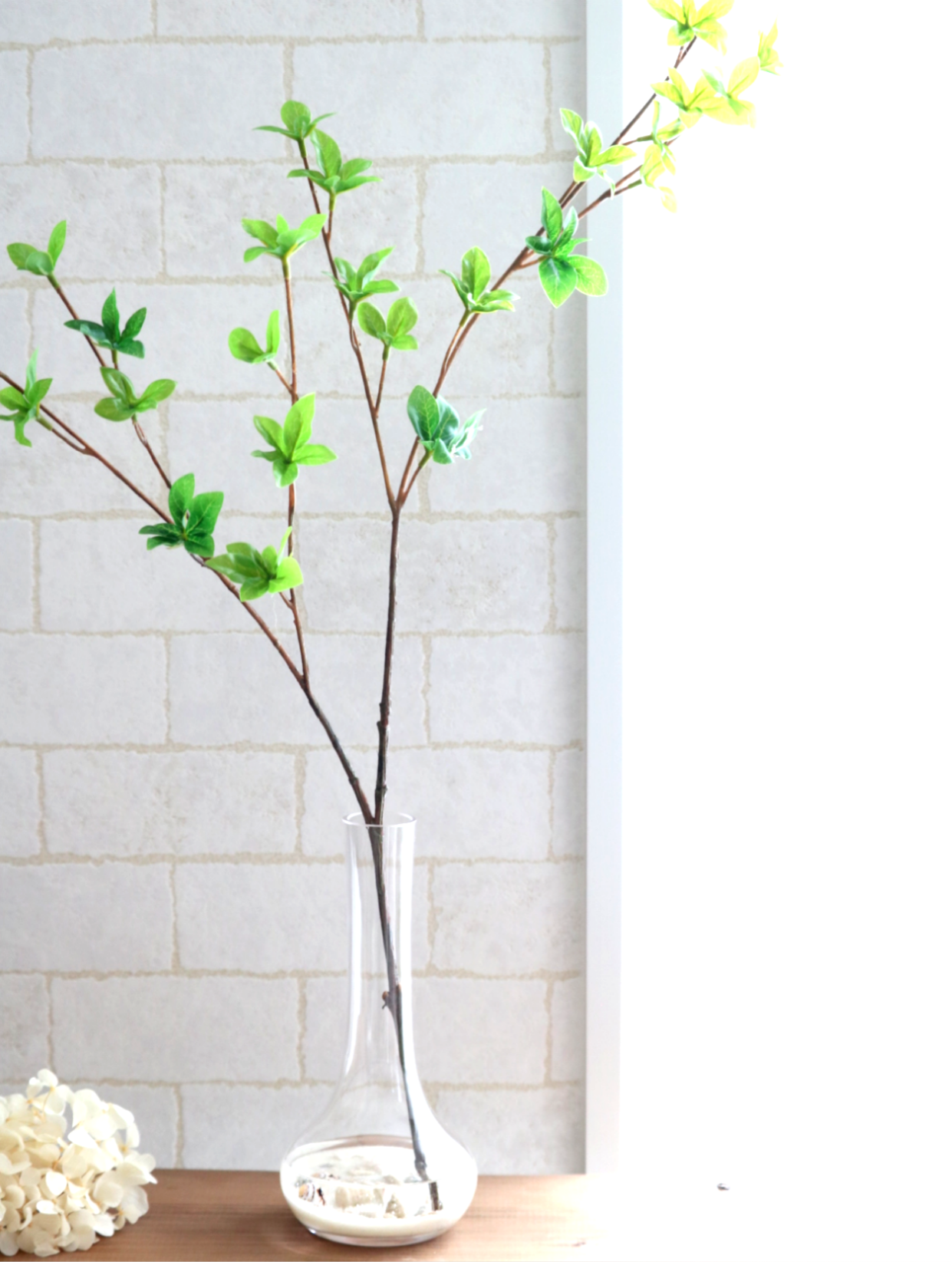 再入荷⭐ドウダンツツジ。涼しげなアーティフィシャルフラワーアレンジ　マジカルウォーター人工水