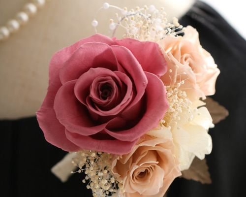 フリル♡花花スモーキーピンク　入園入学 1_ad288a23844183e5ba3025ecfec8