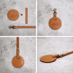 小橘皮 植鞣牛皮 Gogoro鑰匙套 / Gogoro鑰匙圈含掛繩 第9張的照片
