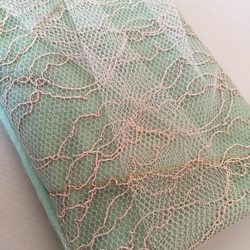 iPhone6 case.  beige-lace+tulle fabric 4枚目の画像