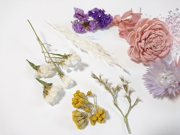 ６色から選べる花材アソート 色々セット ドライフラワー プリザーブドフラワー 6枚目の画像