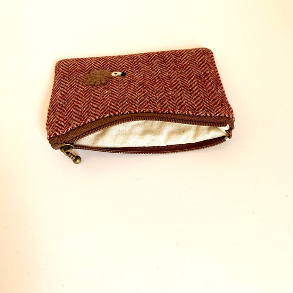 SALE Mini Flat Pouch (刺猬貼花⑧) 第3張的照片