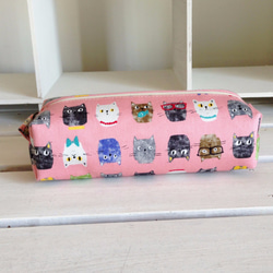 銷售長方形箱子袋（Nyanko一套粉紅色） 第1張的照片