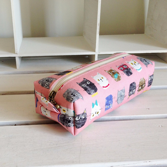 銷售長方形箱子袋（Nyanko一套粉紅色） 第2張的照片