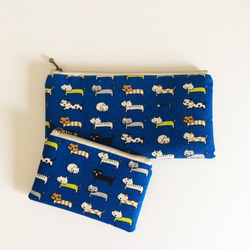 SALE Flat Pouch Set（Nyanko Blue） 第1張的照片