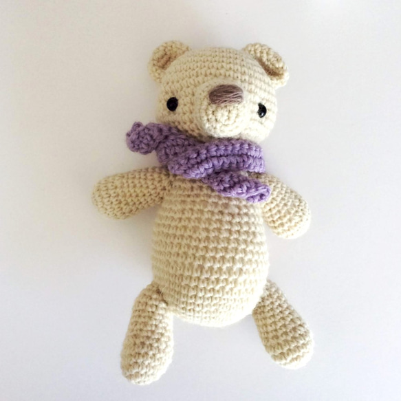 Amigurumi（Shiroku媽媽的紫色圍巾） 第3張的照片