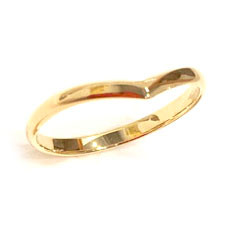 シンプルなV型ピンキーリング