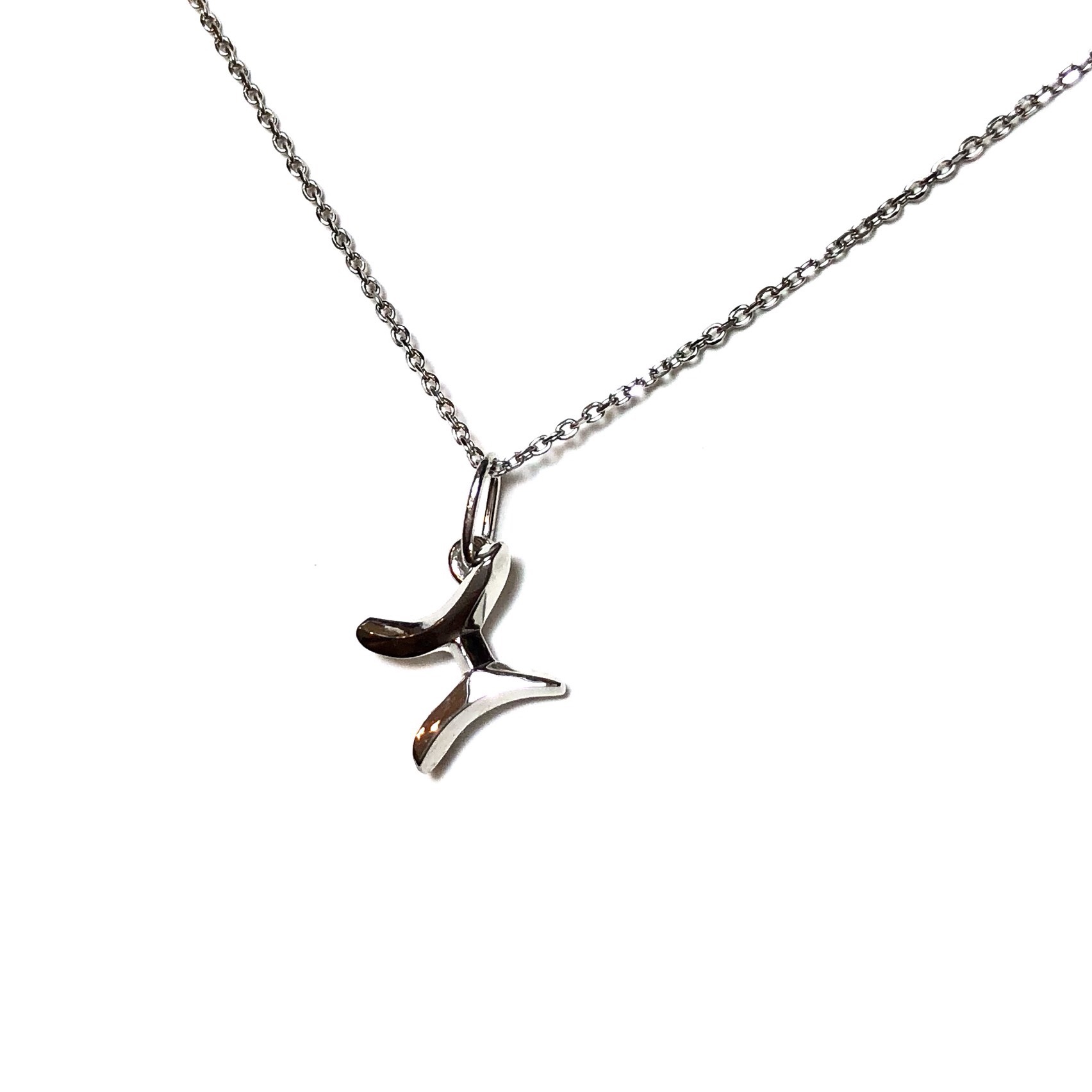 プラチナ製イニシャル[H]ネックレス