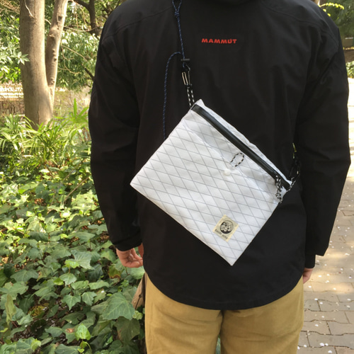 Kaedeサコッシュ X-pacホワイト ショルダーバッグ Kaede note 通販