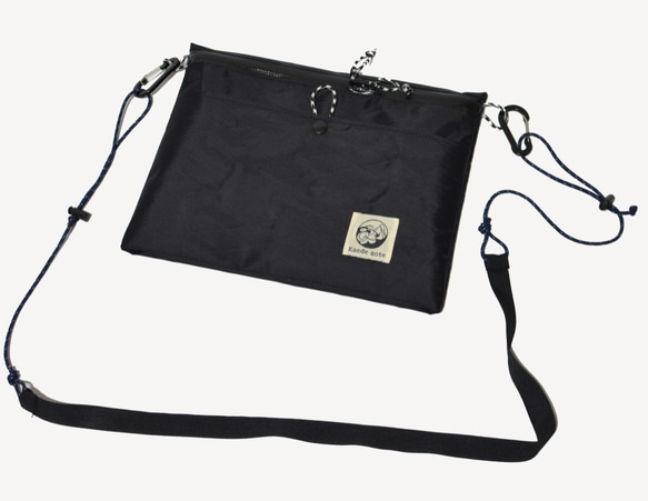 nagisaPORTER ブラック サコッシュバッグ ORIGINAL) ナイロンクロスミニサコッシュ (black