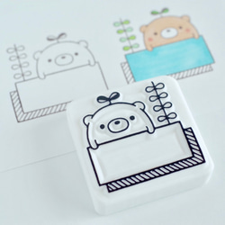 Futaba熊的詞框架橡皮擦郵票 第2張的照片