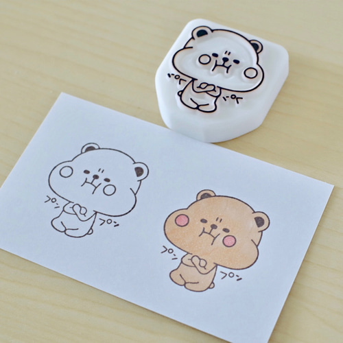 プンプンくまさんの消しゴムはんこ はんこ・スタンプ Capule