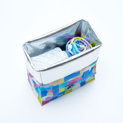 夢幻球球 主寵野餐配件組-保冷保溫袋 沁涼巾-藍 第3張的照片