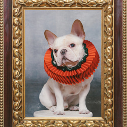 古典的なクリスマスパーティーロータスリーフラッフルカラーElizabethan Ruff Collar  -  Dog 9枚目の画像
