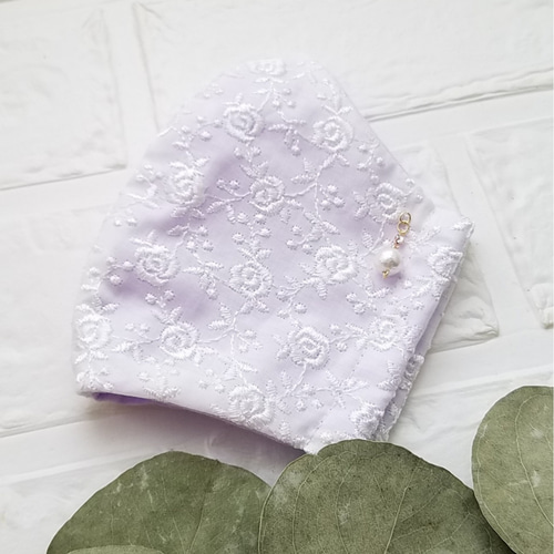 母の日、贈り物に♡フォーマルに薔薇刺繍レースマスク ◇上品な専用 