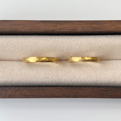 K18ストーンテクスチャーマリッジリング　[結婚指輪][ペアリング] 7枚目の画像