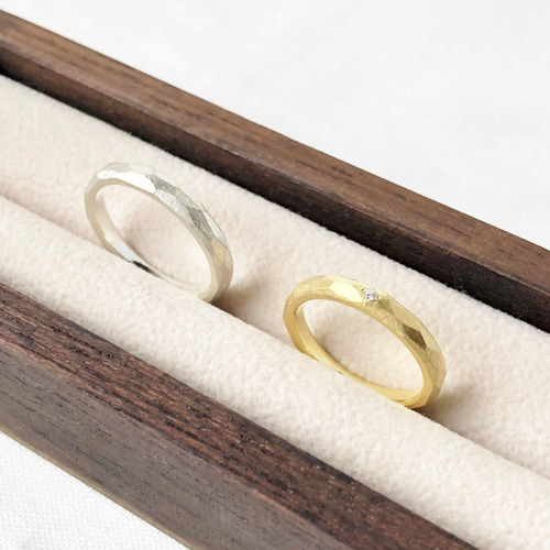 K18 岩肌のようなアンティークリング 指輪・リング kazarito 通販