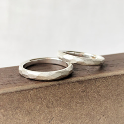 PT９００　岩肌のようなアンティークマリッジリング　[結婚指輪][ペアリング] 4枚目の画像