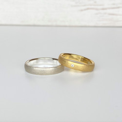 K18　幅広のアンティークマリッジリング　[結婚指輪][ペアリング] 5枚目の画像