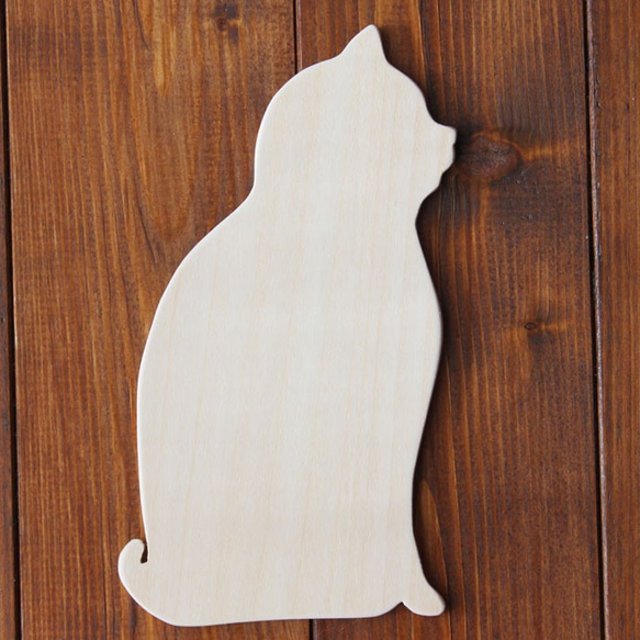 木製貓咪明信片（橫） 第4張的照片