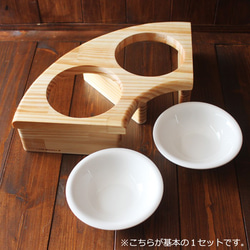 木製食物桌 Baum 4/1 (附食物碗 13.5cm) 13.CATS.WORKS 原創 第2張的照片