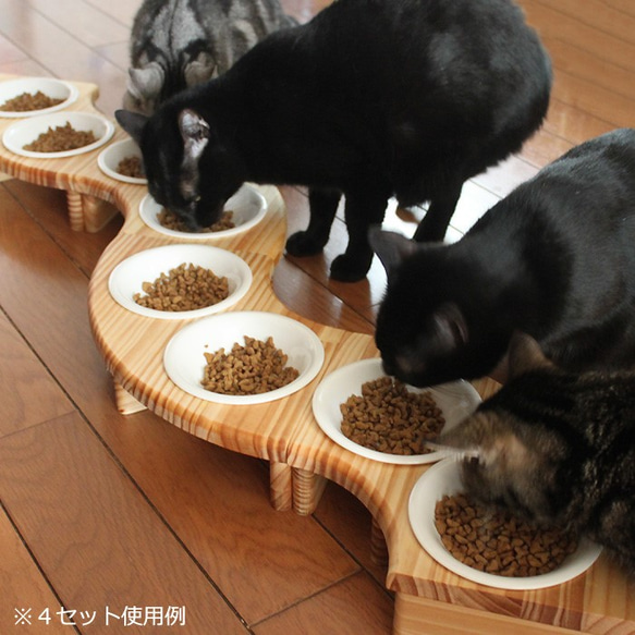 木製食物桌 Baum 4/1 (附食物碗 13.5cm) 13.CATS.WORKS 原創 第4張的照片