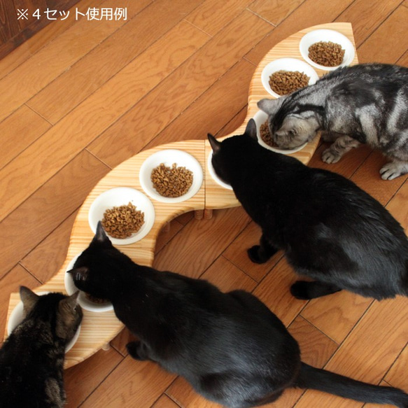 木製食物桌 Baum 4/1 (附食物碗 13.5cm) 13.CATS.WORKS 原創 第5張的照片