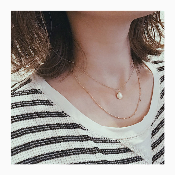 ❂ doublechain necklace ❉ 3枚目の画像