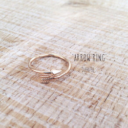 ✭sold out ✭'arrow ring'アローリング gold 1枚目の画像