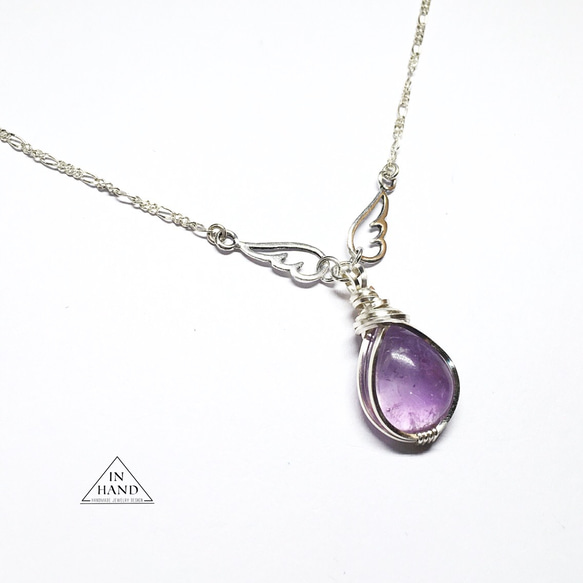 精靈之翼-紫水晶纏繞線設計 第1張的照片