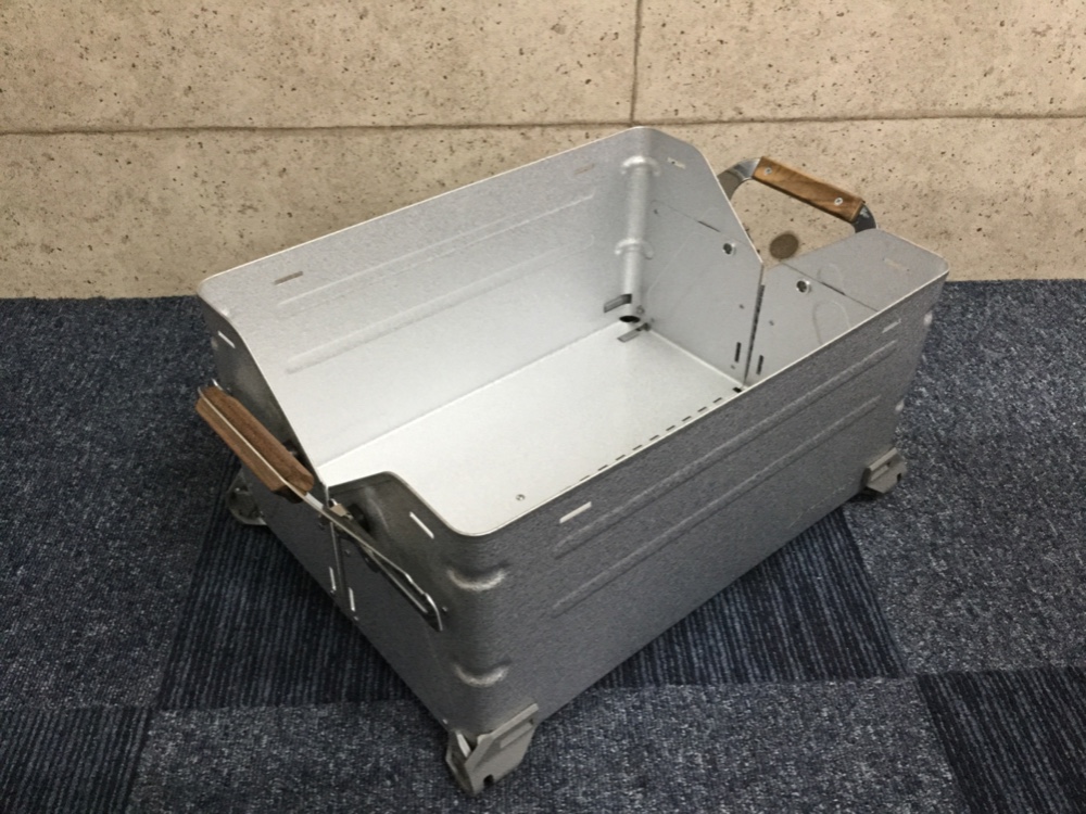 スノーピーク シェルフコンテナグリップ　ウエンジ(黒い木)2セット