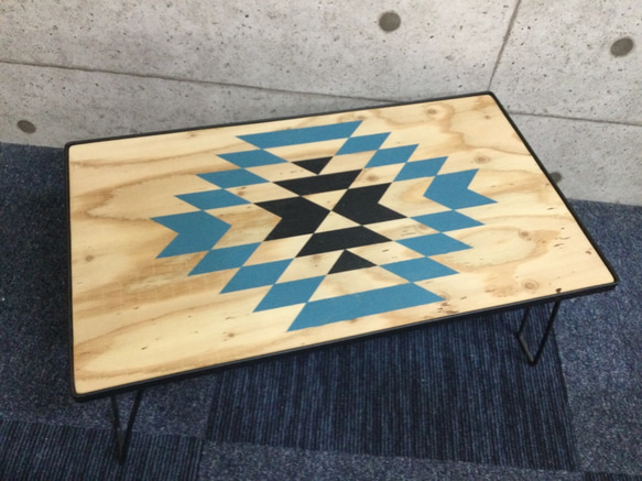 フィールドラック3個セット オルテガ柄 天板付き 収納ケース付き