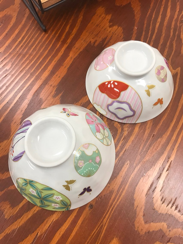 和柄の夫婦茶碗 4枚目の画像