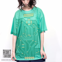 基板Tシャツ【ブランド:INSIDEOUT fashion】カラー：グリーン 2枚目の画像